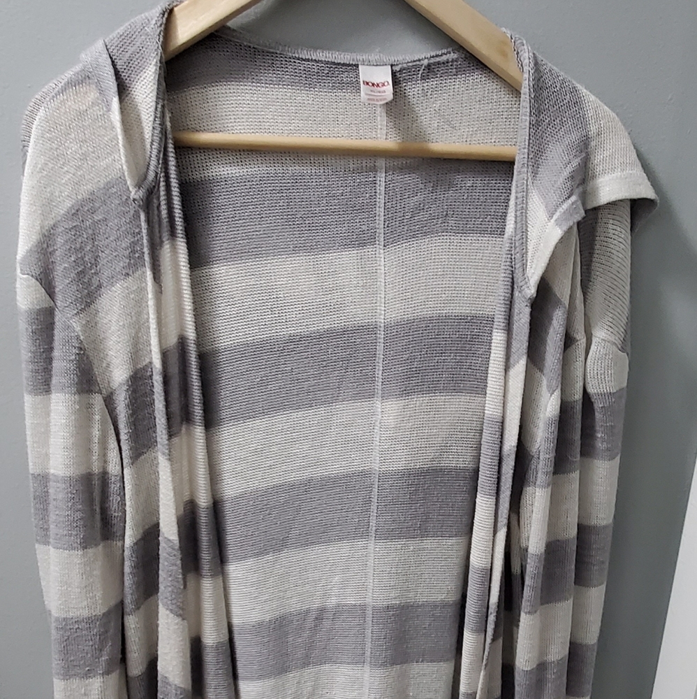 Women's knee length hooded sweater